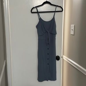 Blue knit Midi dress (L)